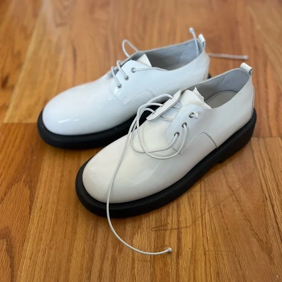 Marsell | Shoes | Marsell Black And White Polished Derbys 
